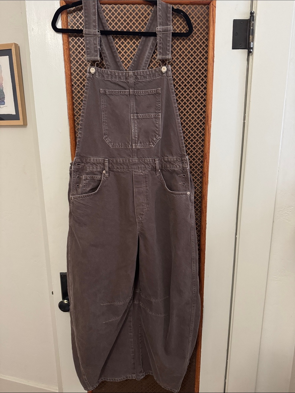 We The Free faded plum overalls